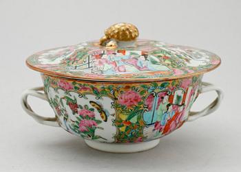 LOCKSKÅL, porslin, Kina, Kanton, 1800-tal.