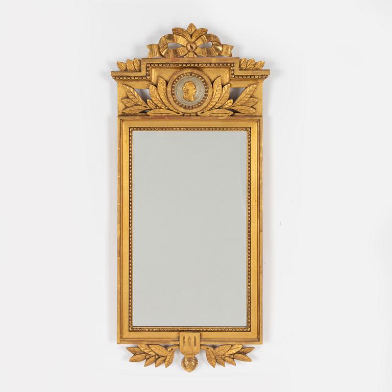 Spegel, gustaviansk stil, 1900-talets mitt.