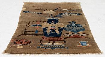 Matta, Kina, antik, ca 122 x 64 cm.