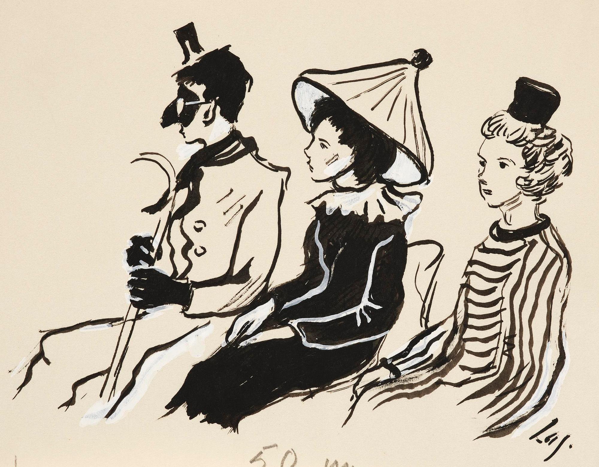 Lotte Laserstein, At the masquerade.