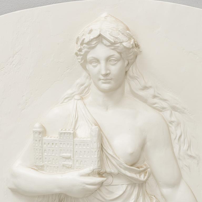 A plaster relief, first half of the 20th Century.