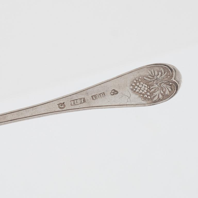 Twenty Swedish Silver Tea- and Coffee Spoons, 19th century.
