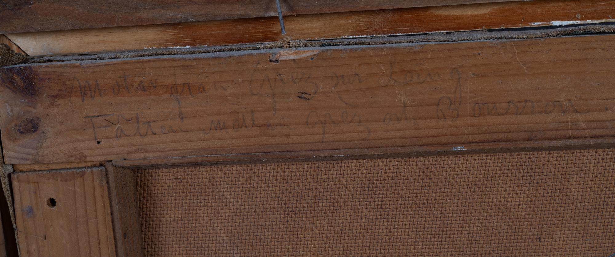 Anshelm Schultzberg, "Fälten mellan Gréz och Bourron".