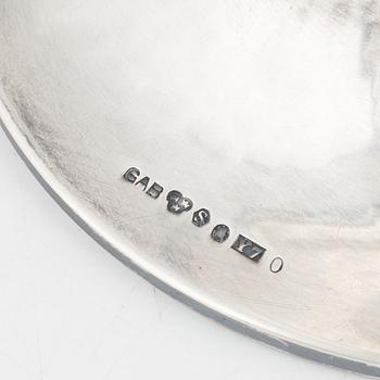 A Swedish Silver Footed Bowl, mark of GAB, Stockholm 1925.