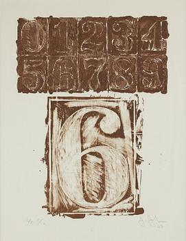 293. Jasper Johns, "6" from "0-9".
