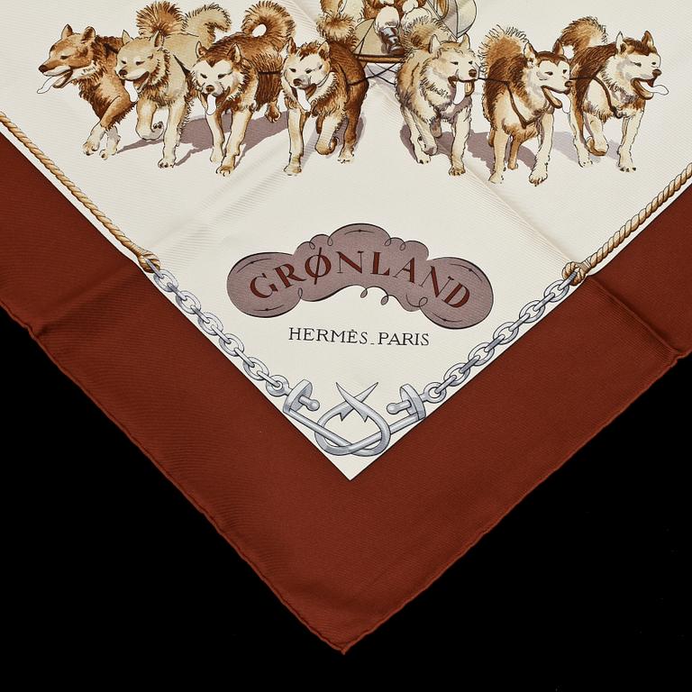 SCARF, siden, "Grønland", design Philippe LeDoux, Hermes.