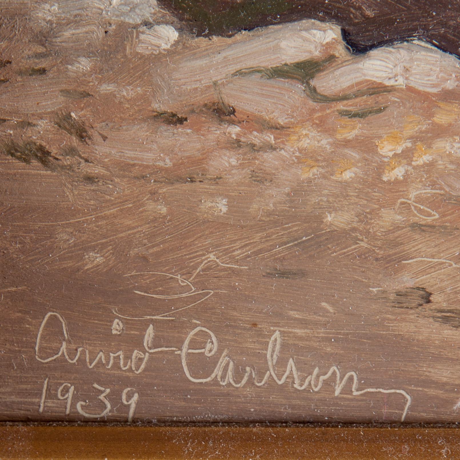 ARVID CARLSON, oil on canvas, signed and dated 1939.