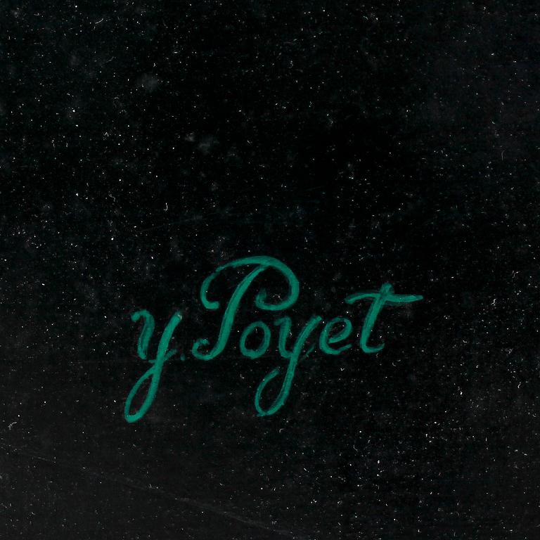 YVES POYET, akryl på duk, signerad.