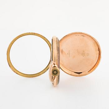 POCKET WATCH, case marked "JW", 50 mm.