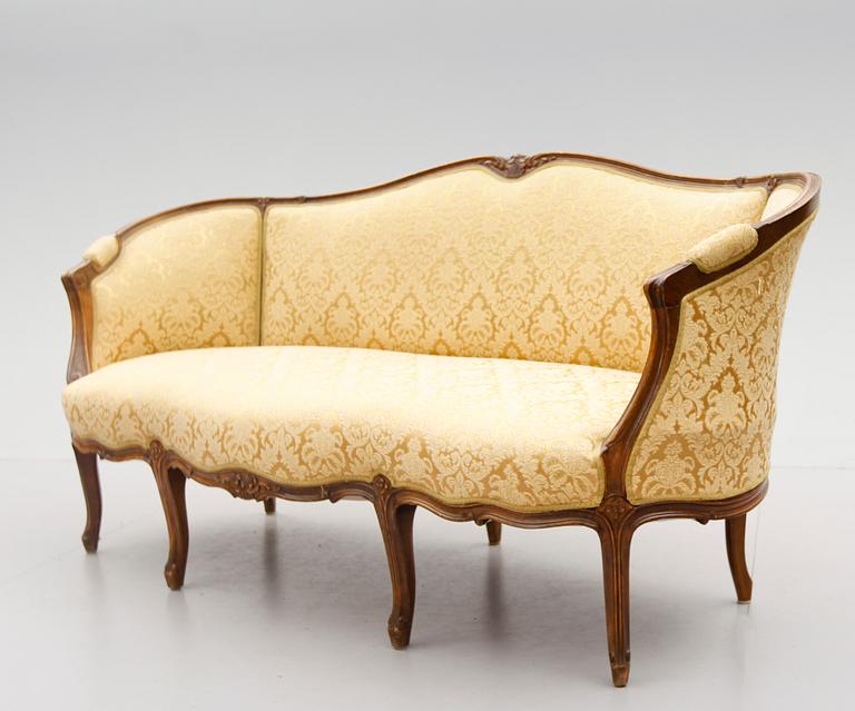 SOFFA, rokokostil, 1900-talets mitt.