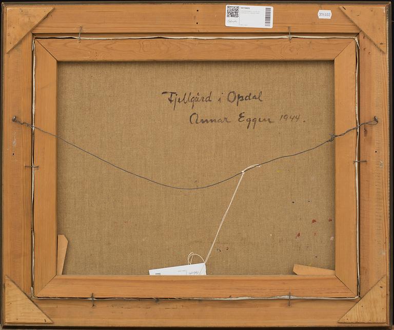 ANNAR EGGEN, oil on canvas, signed and dated 1944.