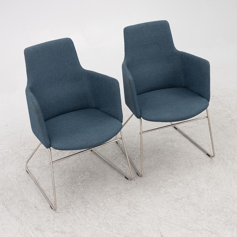 Niels Gammelgaard, six armchairs, "Fortuna", Woodmark.