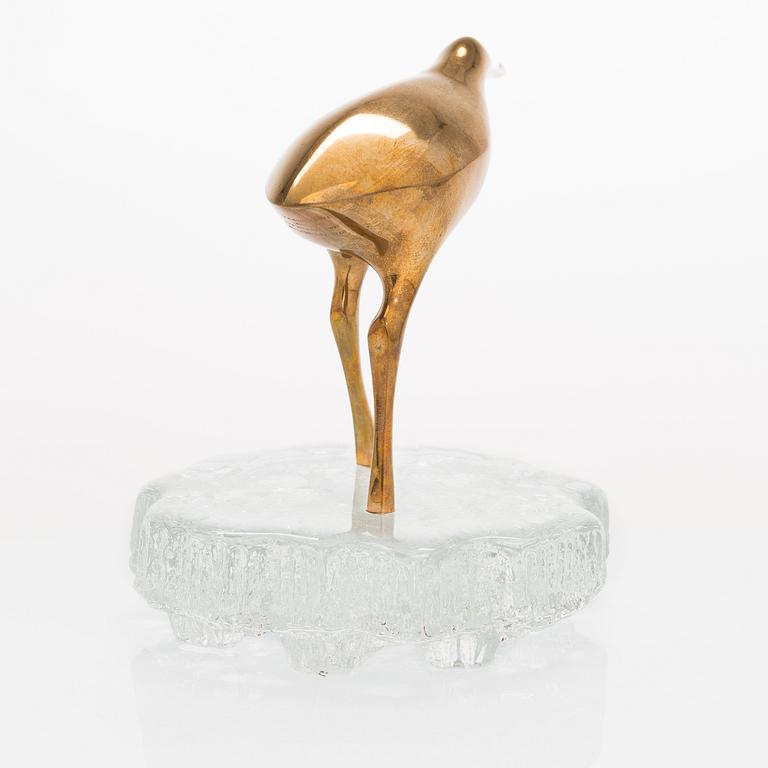 Tapio Wirkkala, a 'Sandpiper' sculpture, stamped Kultakeskus Oy Made in Finland Design: Tapio Wirkkala.