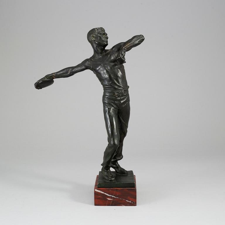 JOHANN WOLFGANG ELISCHER, Sculpture. Bronze. Signed.