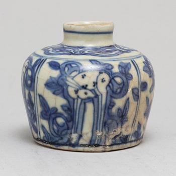 A blue and white vas, Ming dynasty, Wanli.