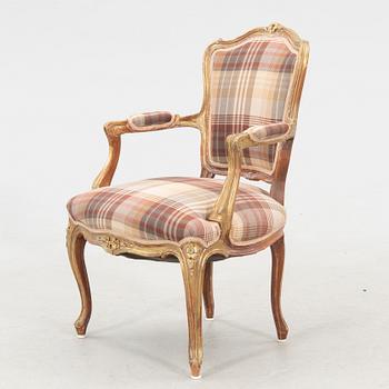 Karmstol Louis XV-stil 1900-tal.