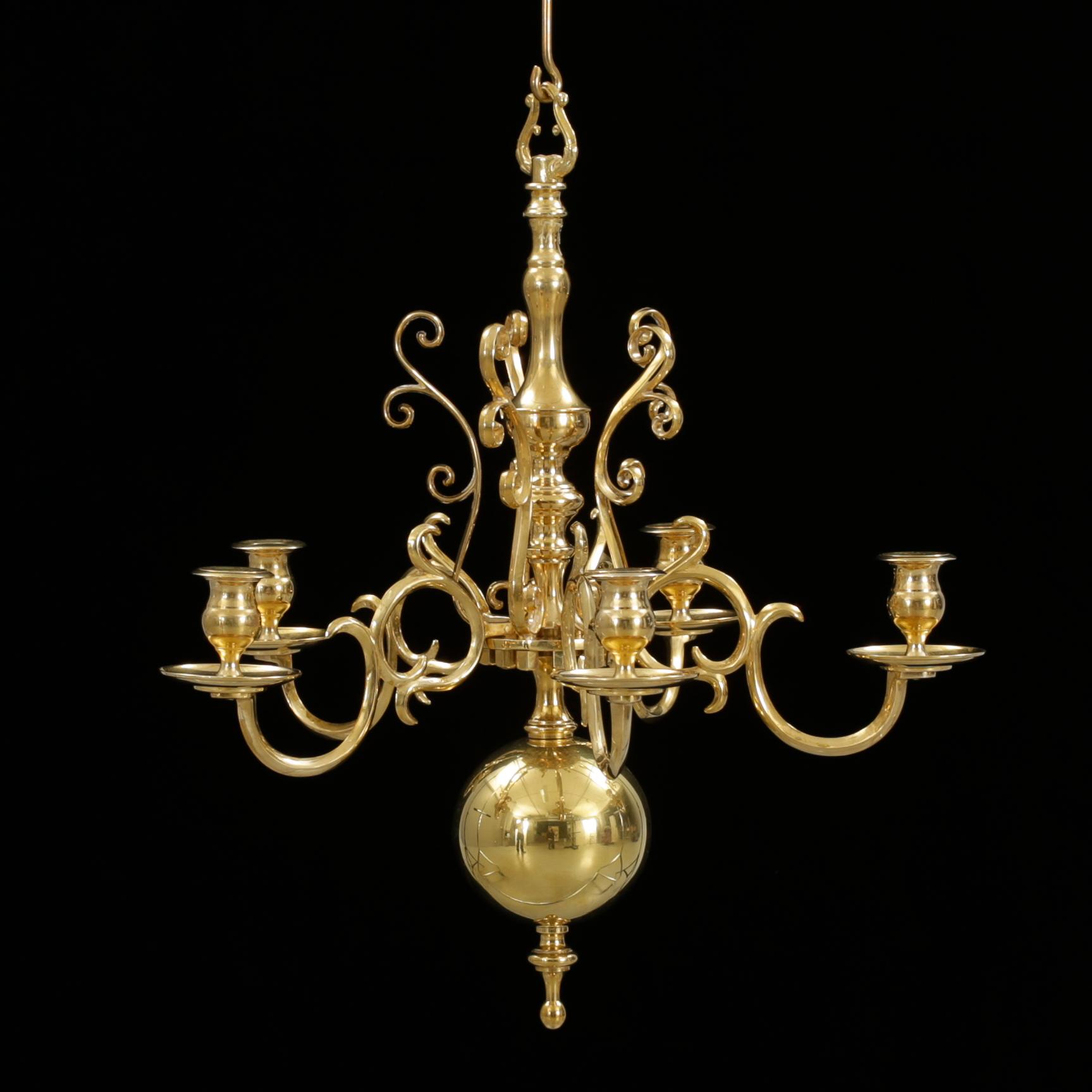 LJUSKRONA, modell 205, barockstil, Skultuna, 1900-tal.