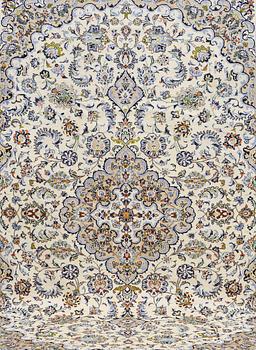 Carpet, Keshan, approx. 350 x 244 cm.