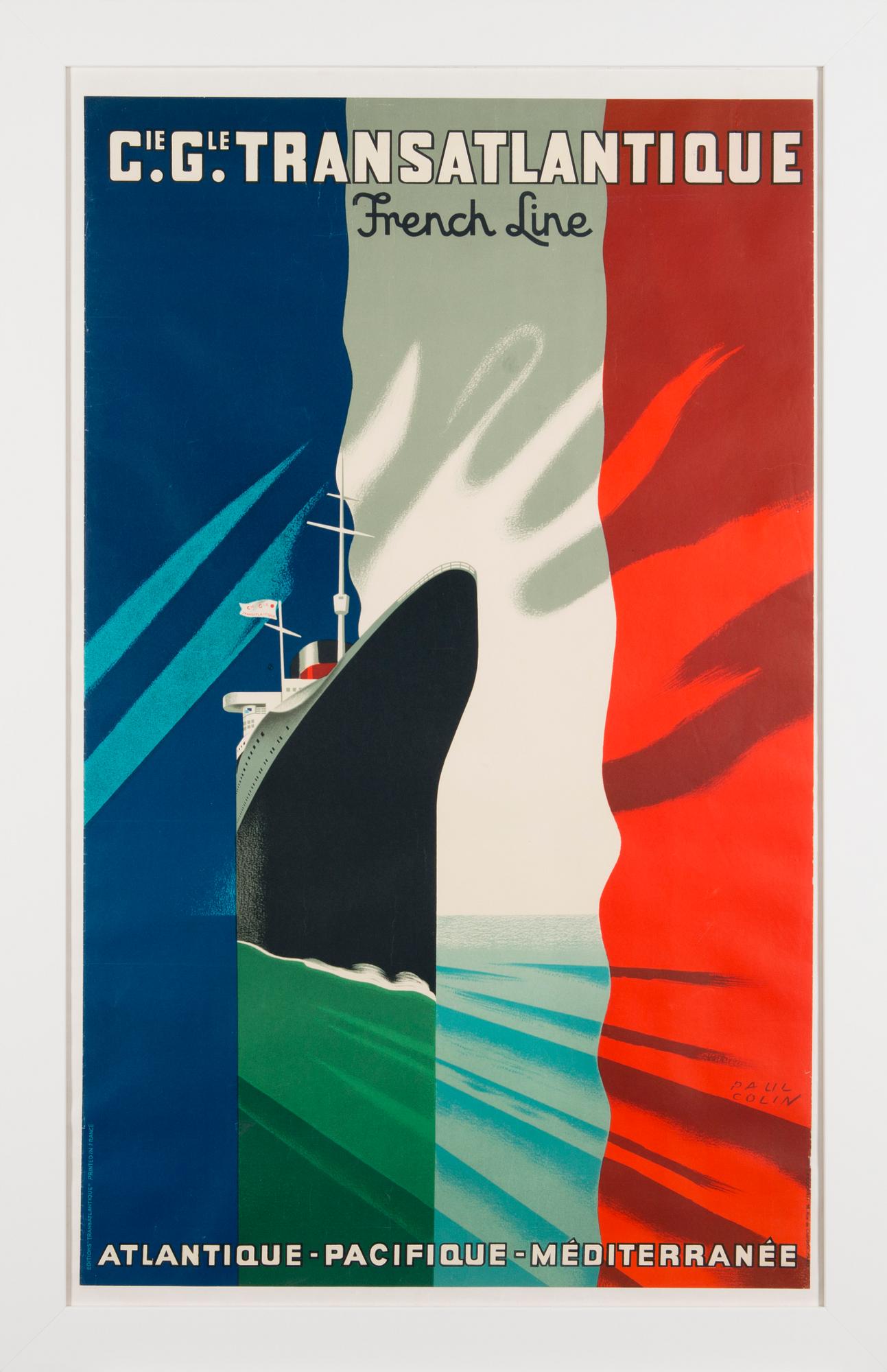 after, colour lithographic print poster, mid-20th century.