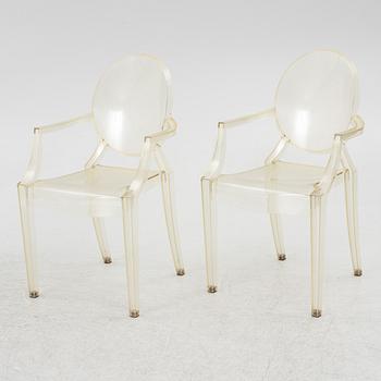 Philippe Starck, six 'Louis Ghost' armchairs, Kartell.