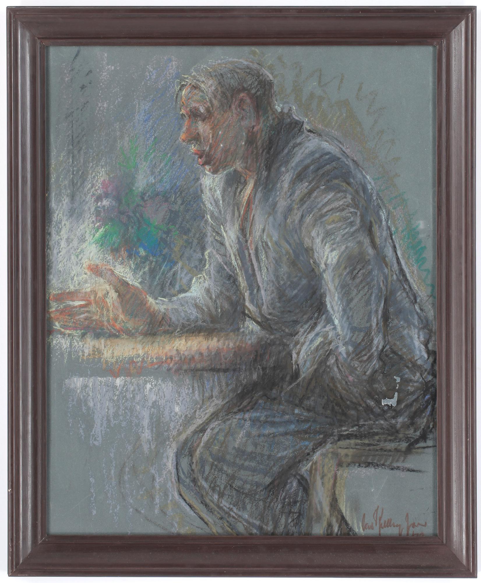 OKÄND KONSTNÄR, pastell, troligen Tyskland, 1900-talets början.