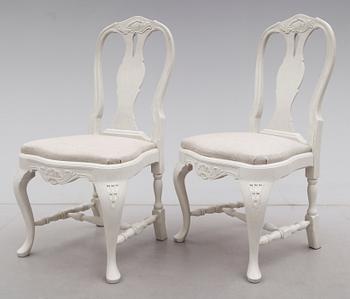 STOLAR, 12 st, rokokostil, 1900-talets mitt.