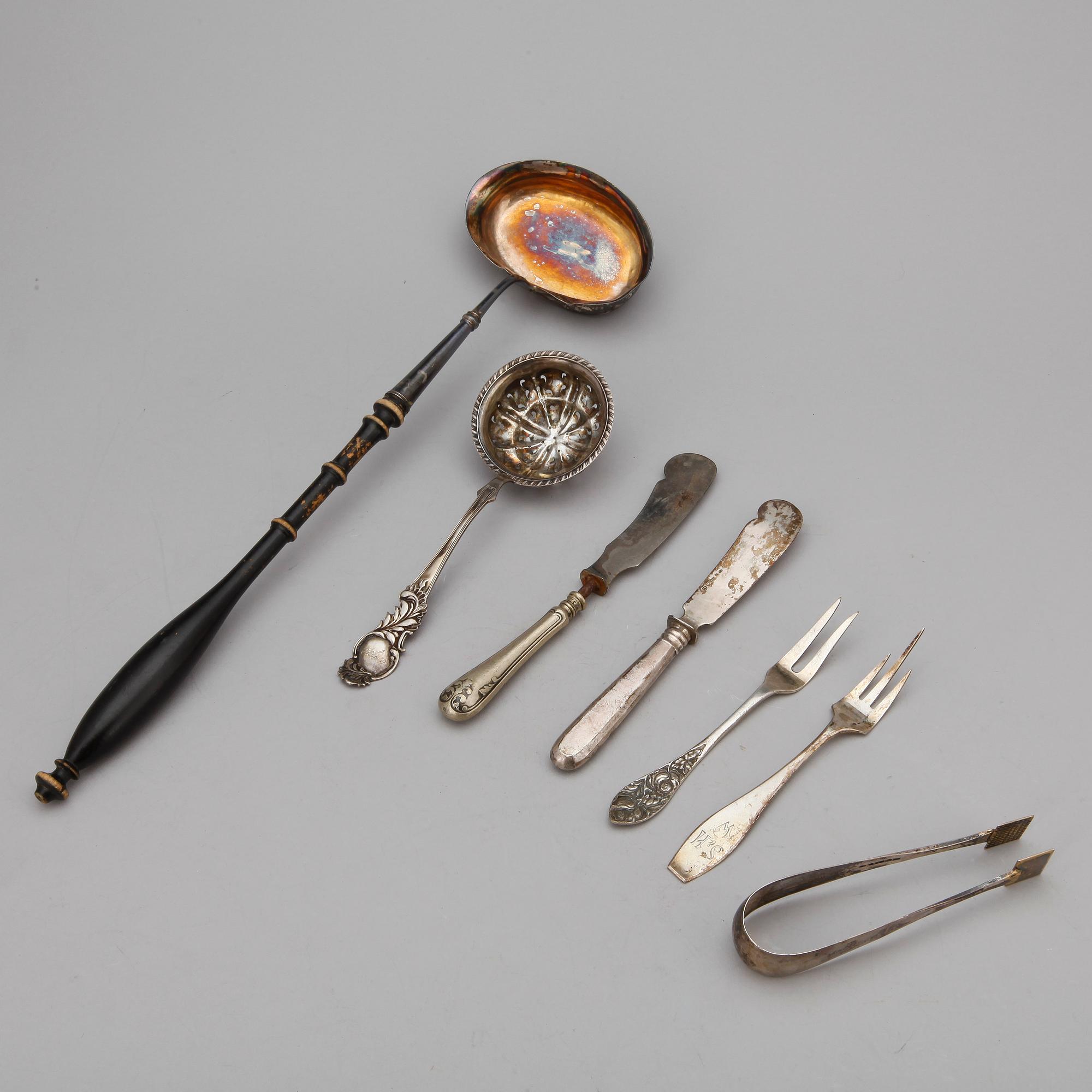 PARTI SILVER, 5 delar, Finland, vikt ca 137g.