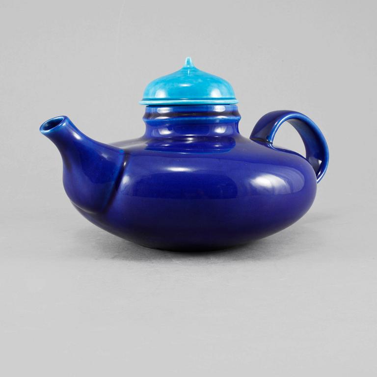 TEKANNA, porslin, "Pop", Inger Persson, Rörstrand, 1900-talets andra hälft.