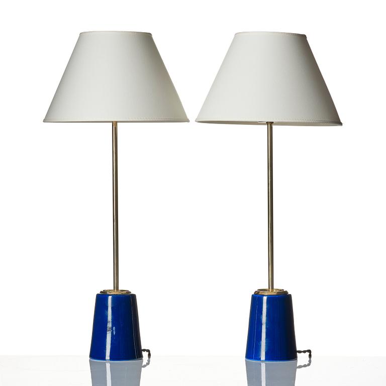 Hans-Agne Jakobsson, a pair of table lamps, Hans-Agne Jakobsson AB, Åhus, 1950s.