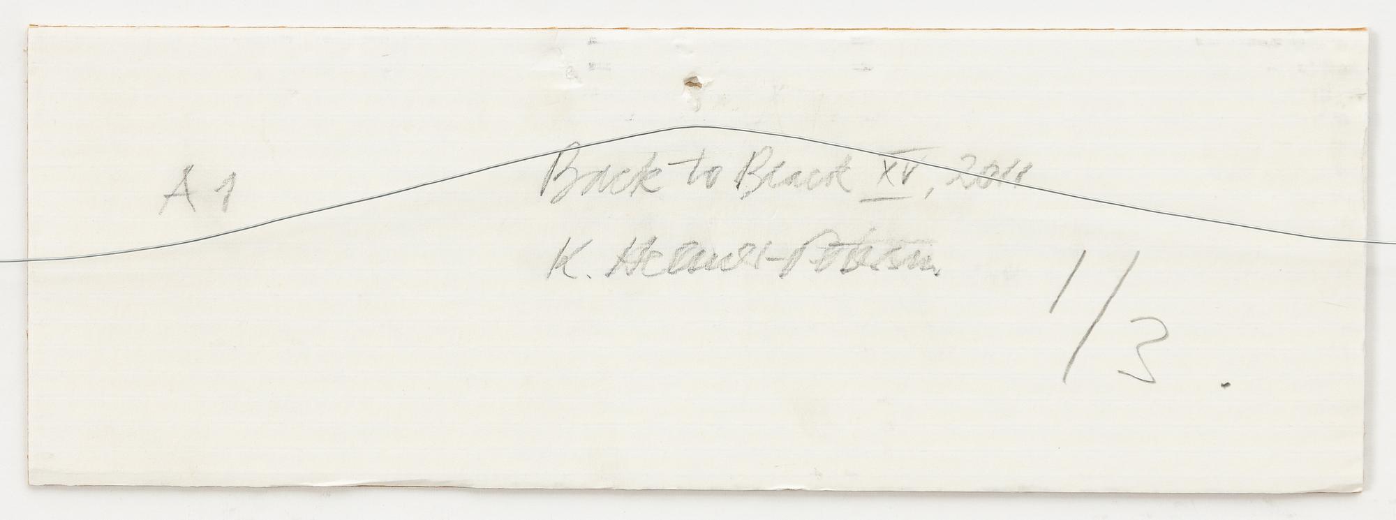 Keld Helmer-Petersen, "Back to Black XV".