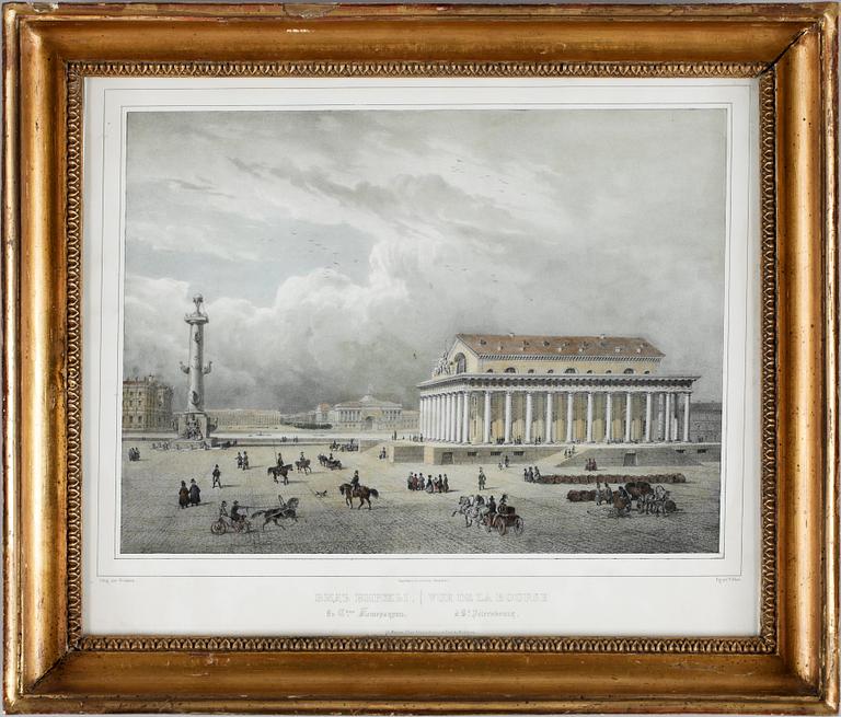 LITOGRAFISKA TRYCK, 4 st,  Lemercier, Paris. 1800-tal.