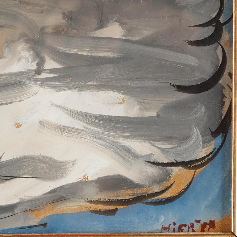 Sigrid Hjertén, Man with flowers.