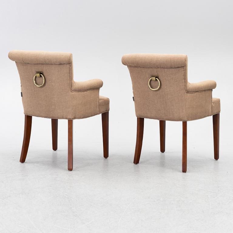 A pair of 'Key Largo' armchairs, Eichholtz.