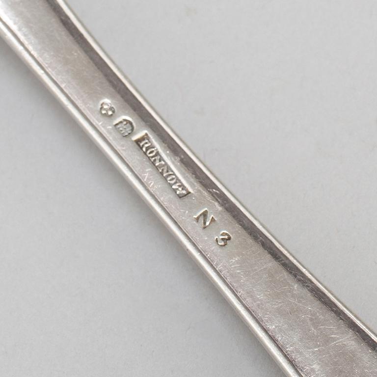 Andreas Rönnov, ragusked, silver, Helsingborg 1819.