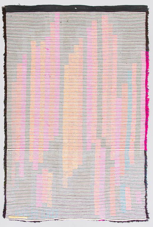 Oili Mäki, rya, triptyk, "Sibelius VII sinfoni", sannolikt unik, signerad Oili Mäki. À ca 215 x 140 cm.