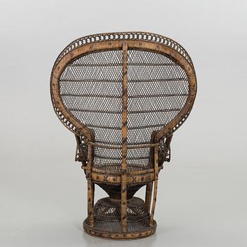 a rattan chair, late 20th century,