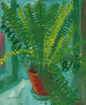 70. Inge Schiöler, Ferns in a pot.