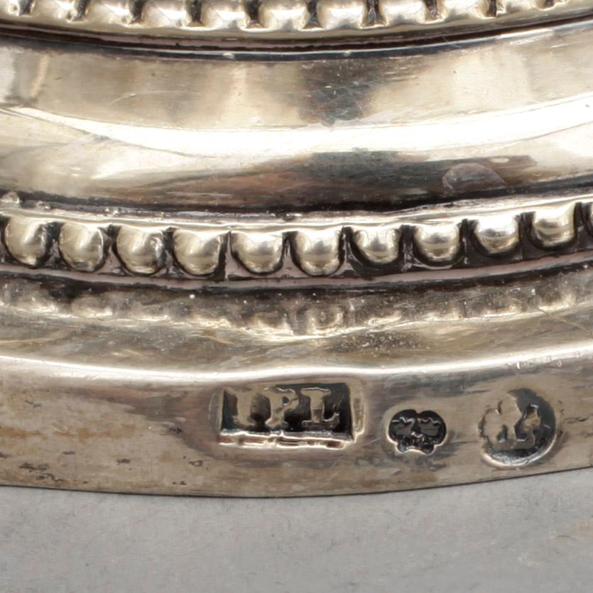 SOCKERSKÅL, silver, Johan Patrik Ljungström, Udevalla, (1808-30). Vikt ca 591 gram.