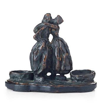 364. Carl Milles, Couple kissing (for salt and pepper).