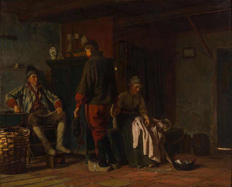 FERDINAND FAGERLIN, oil on canvas, signed Ferd. Fagerlin DF (Düsseldorf) and dated -79.