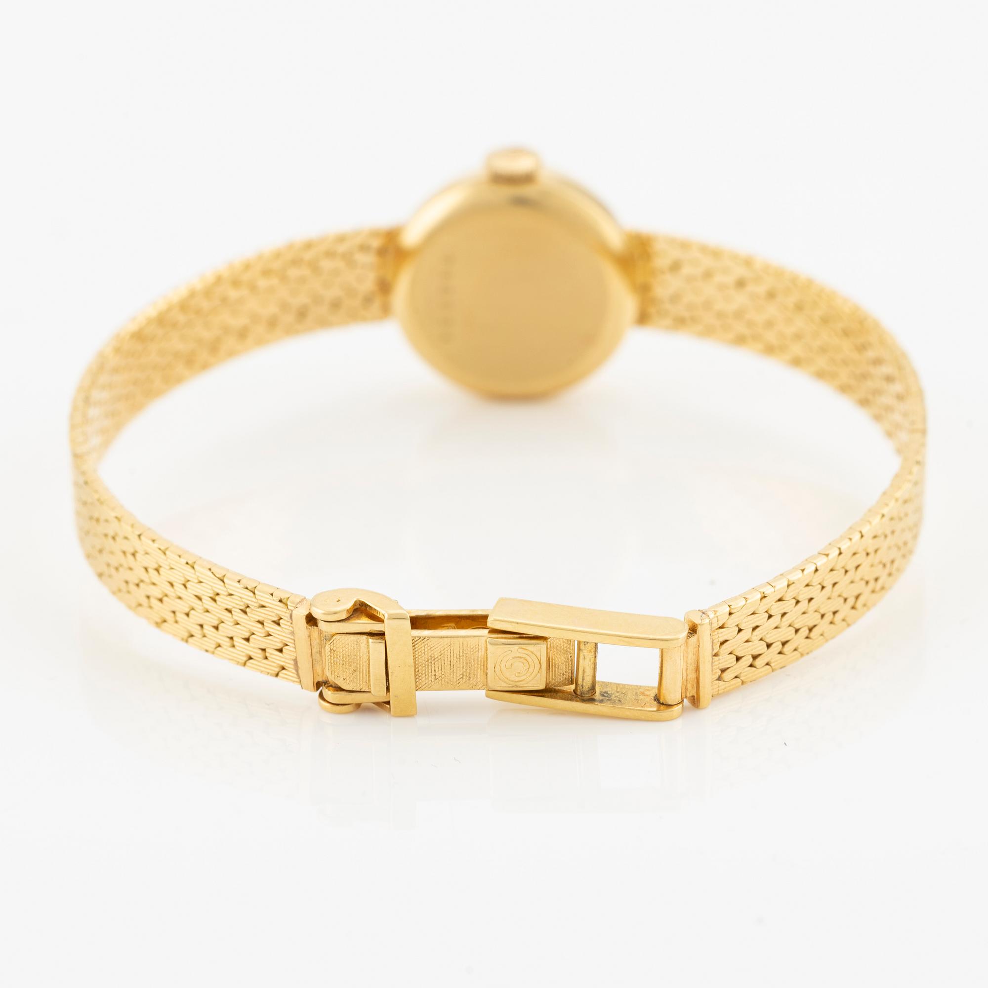 Certina, 18K gold, wristwatch, 17 mm.