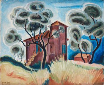 849. Agnes Cleve, Landscape, Cagnes.