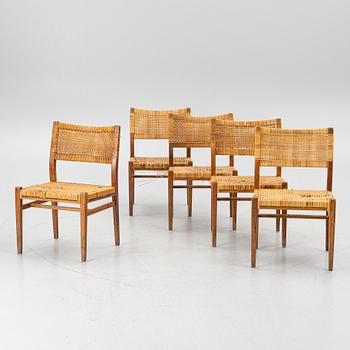 Erik Wørts, five chairs, Henrik Wørts Møbelsnedkeri, Denmark, mid20th century.