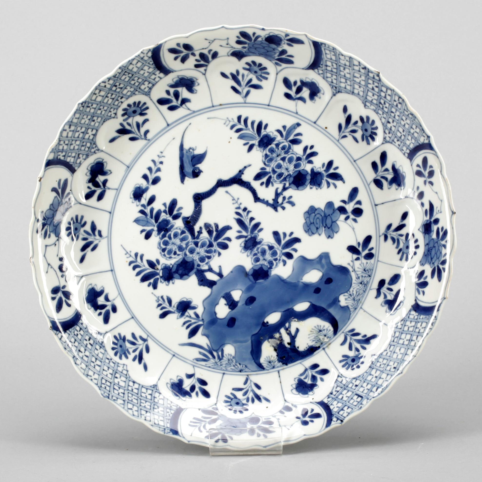 TALLRIK, porslin, Qing dynastin, Kangxi (1662-1722).