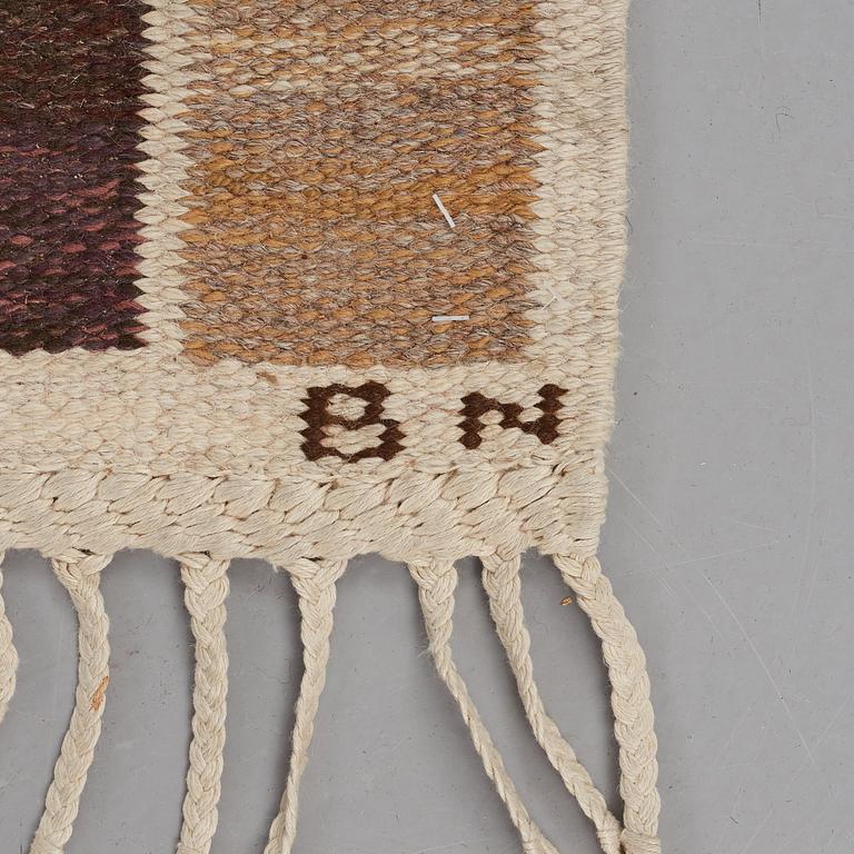 Barbro Nilsson, A CARPET, "Salerno grå" ("Kristianstad"), flat weave, ca 261 x 206,5 cm, signed AB MMF BN.