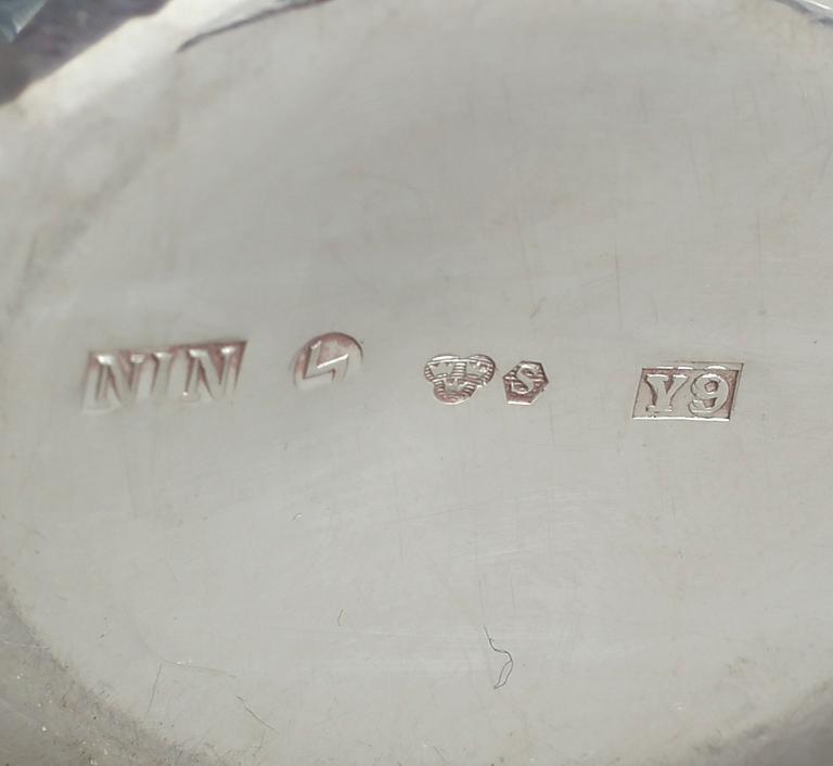 PARTI SILVER, 10 delar, bla Osmanska riket, 1800-1900-tal. Tot vik ca 245 gram.