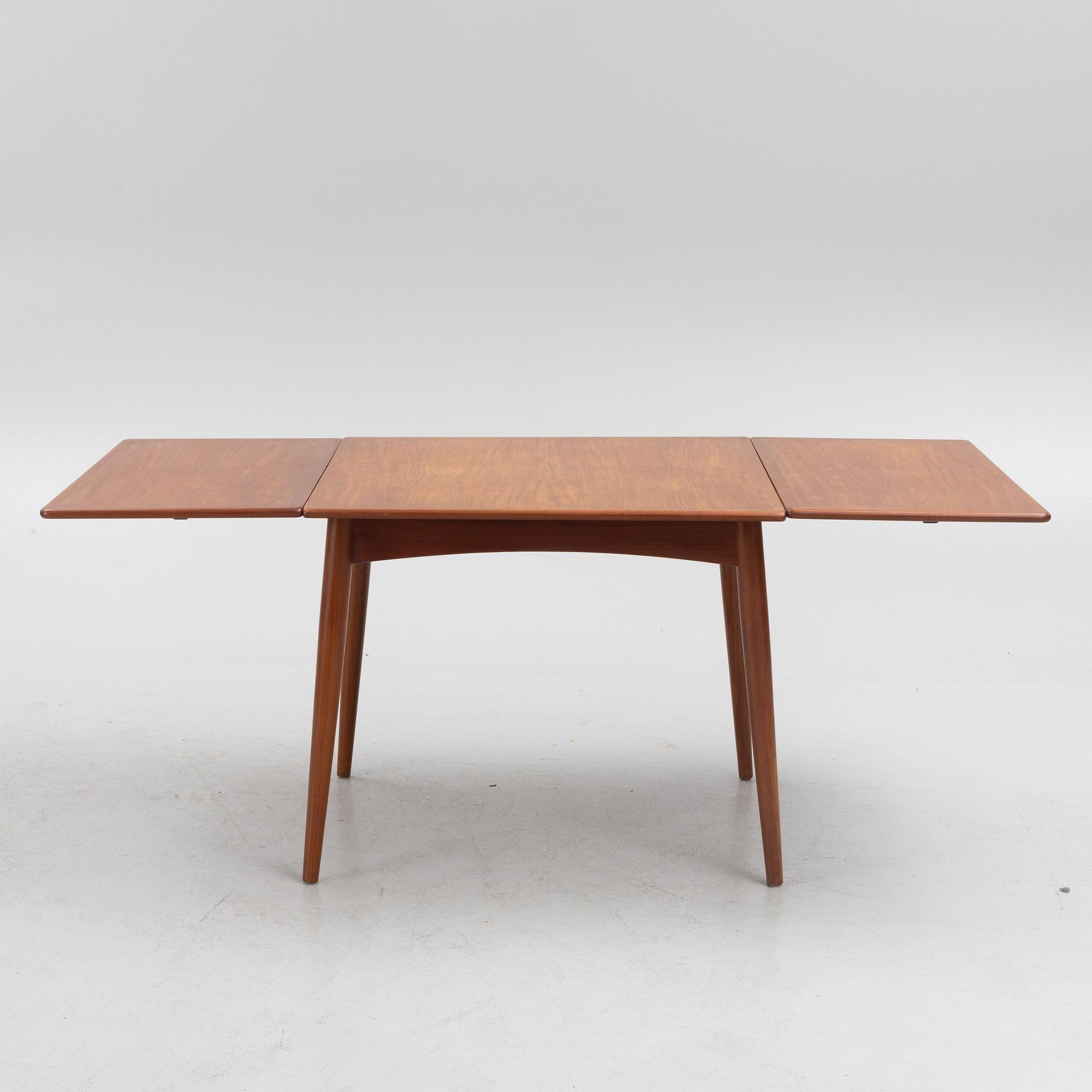 Hans J. Wegner, dining table, "AT-313", Andreas Tuck, Denmark, 1950s-60s.