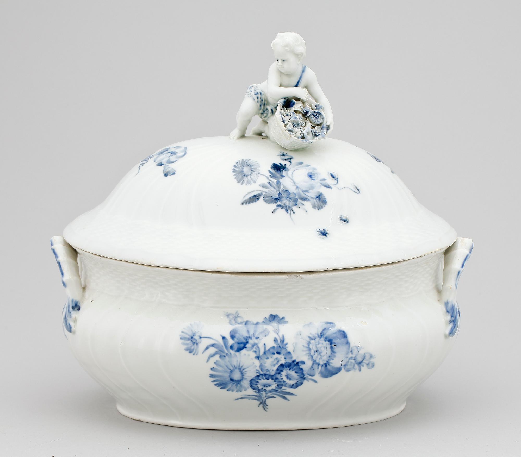 TERRIN, porslin, Royal Copenhagen, Danmark, 1700/1800-tal.