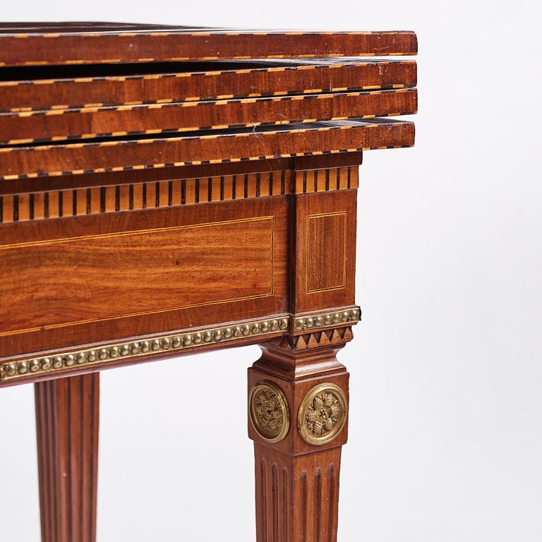 A Louis XVI north European games table, late 18th century.