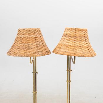 Floor lamps, a pair, model G 132, Bergboms, late 20th century.